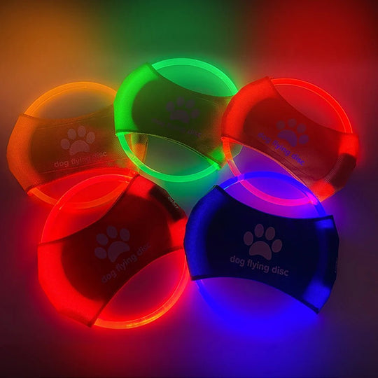 Glowing LED Dog Flying Discs - PetAccessoryPalace