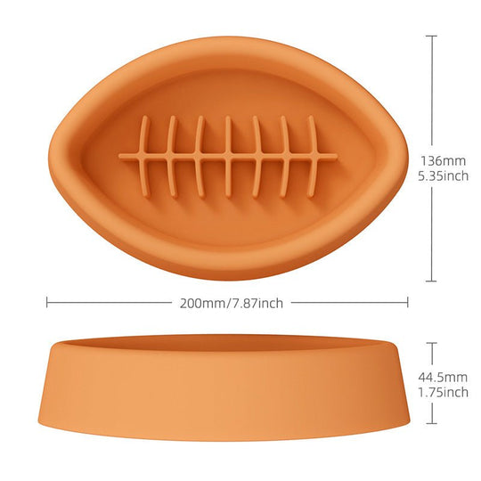 Silicone Pet Anti - choke Slow Feeding Bowl With Suction Cup - PetAccessoryPalace